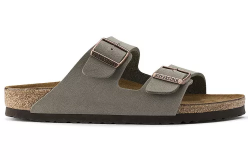 Birkenstock Arizona Birkibuc Stone sneaker – termékfotó, oldalnézet