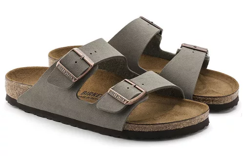 Birkenstock Arizona Birkibuc Stone sneaker – termékfotó, oldalnézet