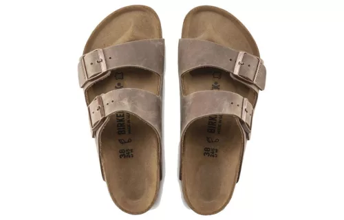 Arizona Oiled Leather 'Tobacco Brown' magas szárú sneaker – termékfotó, oldalnézet