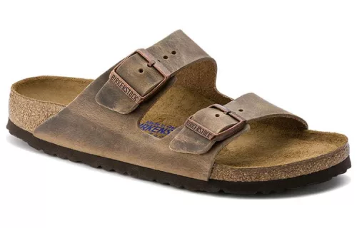 Birkenstock Arizona Soft Footbed Oiled Leather Tobacco Brown sneaker – termékfotó, oldalnézet