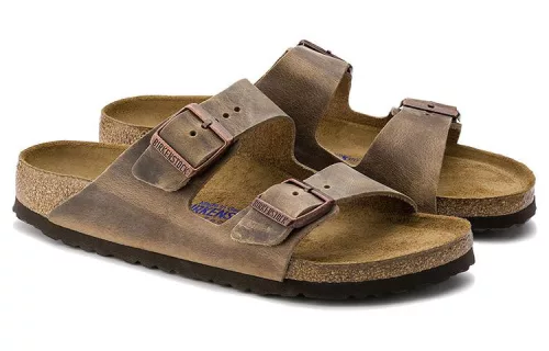 Birkenstock Arizona Soft Footbed Oiled Leather Tobacco Brown sneaker – termékfotó, oldalnézet