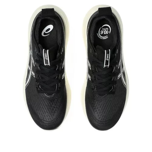 ASICS Gel-Nimbus 27 Black Lake Grey futócipő sneaker – termékfotó, oldalnézet