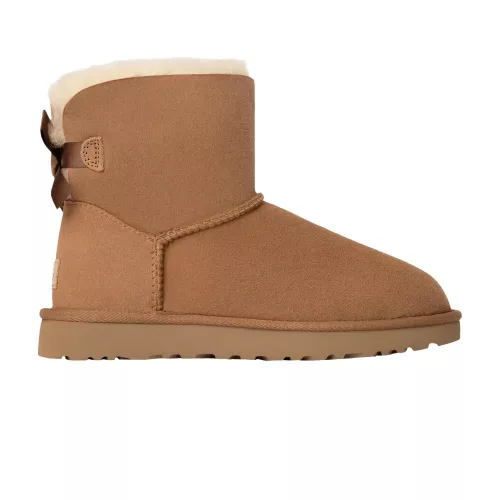 UGG Mini Bailey Bow II Chestnut (Women's) magas szárú sneaker – termékfotó, oldalnézet