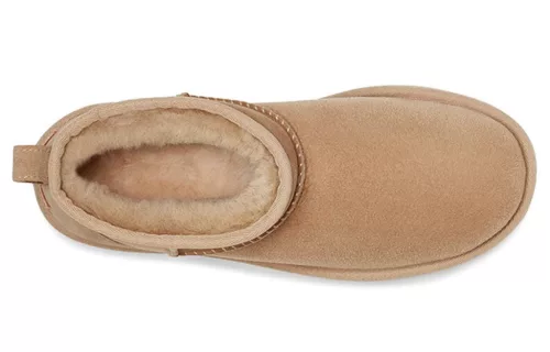 UGG Classic Ultra Mini Boot Antilope (Women's) magas szárú sneaker – termékfotó, oldalnézet
