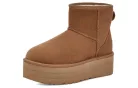 UGG Classic Mini Platform Boot Chestnut (Women's) magas szárú sneaker – termékfotó, oldalnézet
