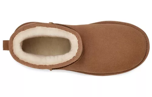 UGG Classic Mini Platform Boot Chestnut (Women's) magas szárú sneaker – termékfotó, oldalnézet