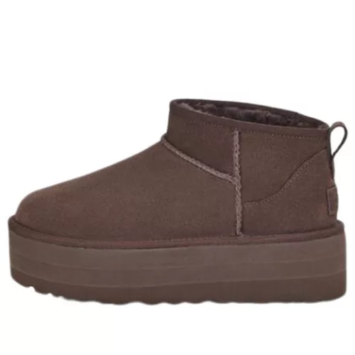 UGG Classic Ultra Mini Platform Boot Burnt Cedar sneaker – termékfotó, oldalnézet