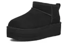 UGG Classic Ultra Mini Platform Boot Black (Women's) magas szárú sneaker – termékfotó, oldalnézet