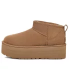 UGG Classic Ultra Mini Platform Boot Chestnut (Women's) magas szárú sneaker – termékfotó, oldalnézet