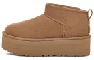 UGG Classic Ultra Mini Platform Boot Chestnut (Women's) magas szárú sneaker – termékfotó, oldalnézet