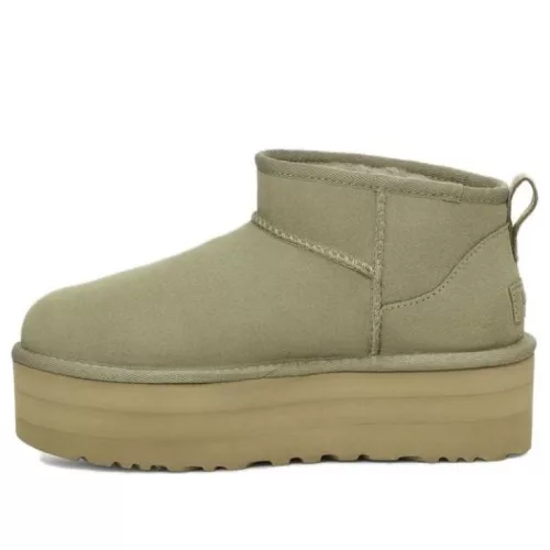 UGG Classic Ultra Mini Platform Boot Shaded Clover (Women's) magas szárú sneaker – termékfotó, oldalnézet