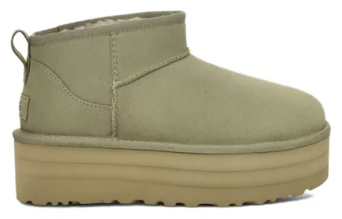 UGG Classic Ultra Mini Platform Boot Shaded Clover (Women's) magas szárú sneaker – termékfotó, oldalnézet
