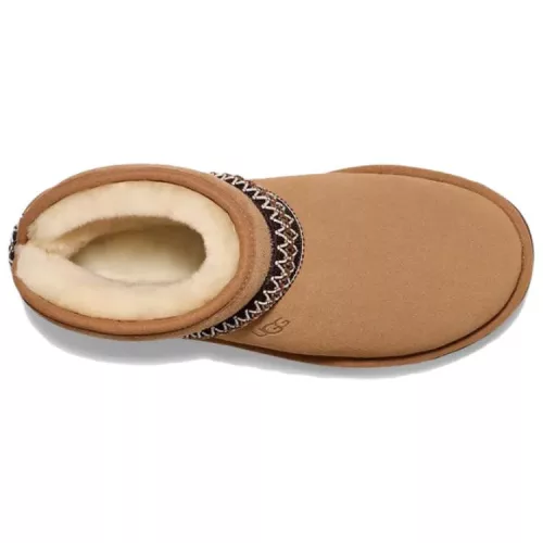 UGG Classic Mini Crescent Chestnut (Women's) magas szárú sneaker – termékfotó, oldalnézet