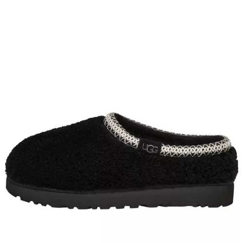 UGG Tasman Maxi Curly Slipper Black (Women's) sneaker – termékfotó, oldalnézet