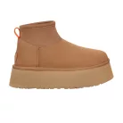 UGG Classic Mini Dipper Boot Chestnut (Women's) magas szárú sneaker – termékfotó, oldalnézet
