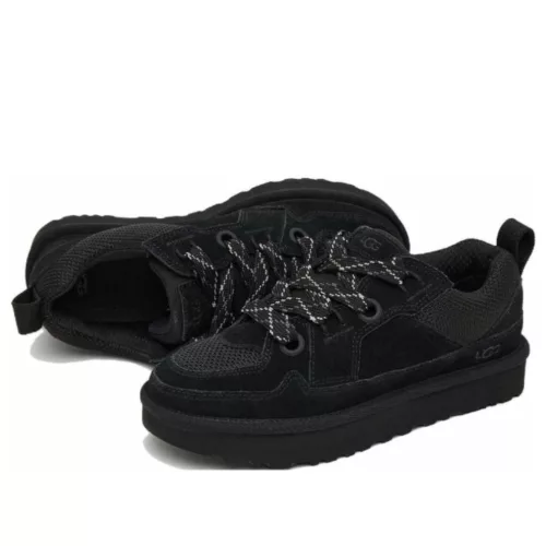 UGG Lowmel Lo Black (Women's) alacsony szárú sneaker – termékfotó, oldalnézet