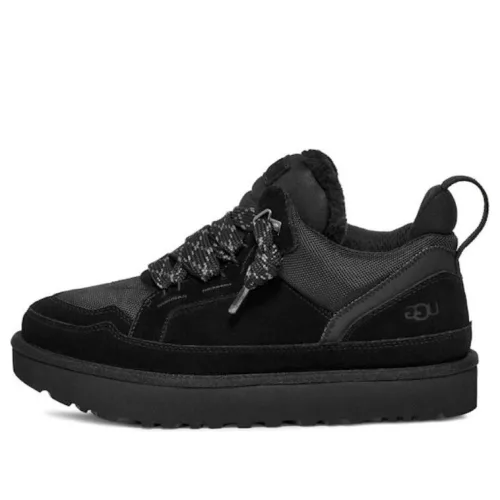 UGG Lowmel Black alacsony szárú sneaker – termékfotó, oldalnézet