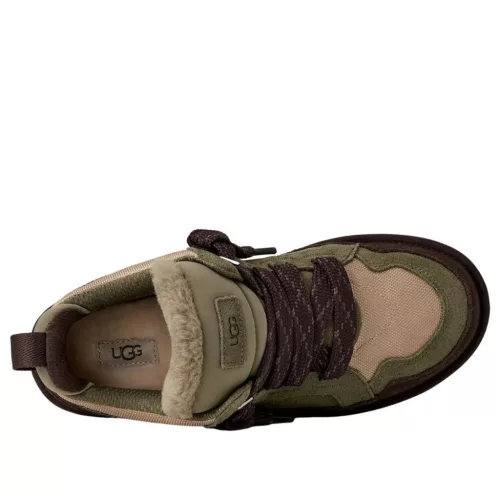 UGG Lowmel Burnt Olive Mustard Seed alacsony szárú sneaker – termékfotó, oldalnézet