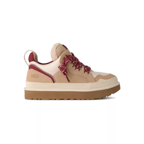 UGG Lowmel Driftwood Biking Red alacsony szárú sneaker – termékfotó, oldalnézet