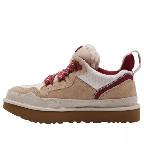 UGG Lowmel Driftwood Biking Red alacsony szárú sneaker – termékfotó, oldalnézet