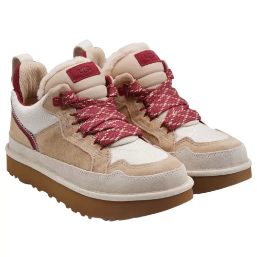 UGG Lowmel Driftwood Biking Red alacsony szárú sneaker – termékfotó, oldalnézet
