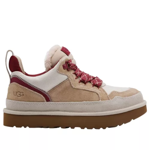 UGG Lowmel Driftwood Biking Red alacsony szárú sneaker – termékfotó, oldalnézet