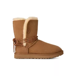 UGG Bailey Tie Boot Chestnut (Women's) magas szárú sneaker – termékfotó, oldalnézet