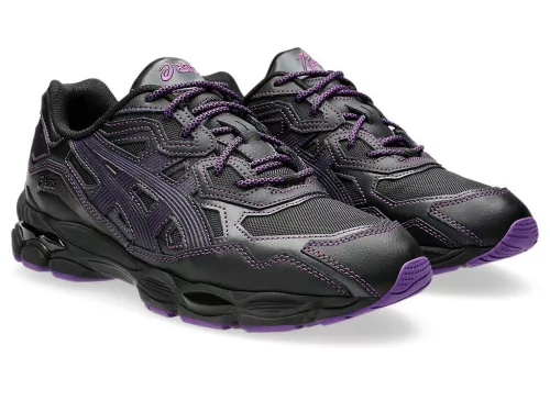ASICS Gel-NYC Needles Black Purple alacsony szárú sneaker – termékfotó, oldalnézet