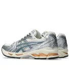 ASICS Gel-Kayano 14 Birch Pure Silver Teal Gold sneaker – termékfotó, oldalnézet