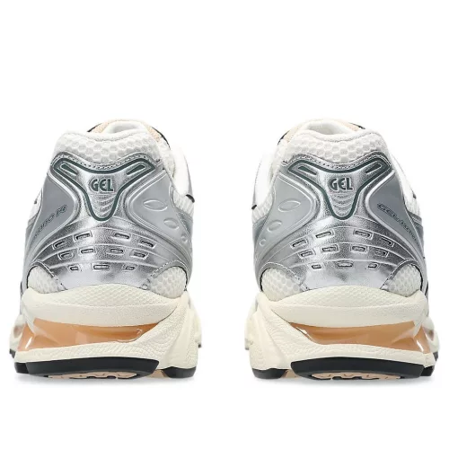 ASICS Gel-Kayano 14 Birch Pure Silver Teal Gold sneaker – termékfotó, oldalnézet