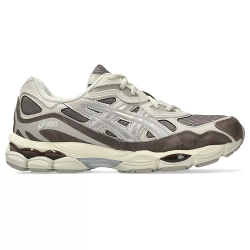 ASICS Gel-NYC Cocoa Powder Pure Silver alacsony szárú sneaker – termékfotó, oldalnézet