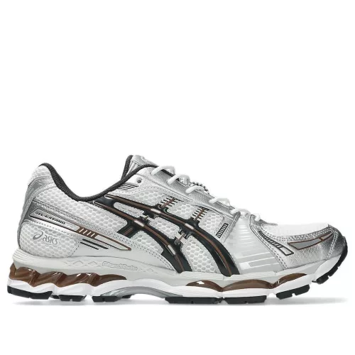 ASICS Gel-Kayano 12.1 White Graphite Grey Brown alacsony szárú sneaker – termékfotó, oldalnézet