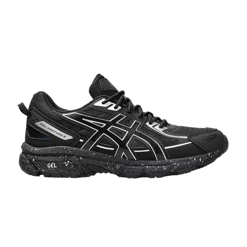 ASICS Gel-Venture 6 Black Pure Silver (GS) alacsony szárú sneaker – termékfotó, oldalnézet