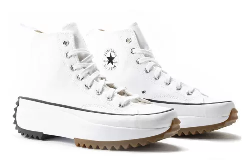 Converse Run Star Hike Hi White Black Gum magas szárú sneaker – termékfotó, oldalnézet