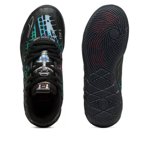 Puma LaMelo Ball MB.01 Teenage Mutant Ninja Turtles Baxter Stockman alacsony szárú sneaker – termékfotó, oldalnézet