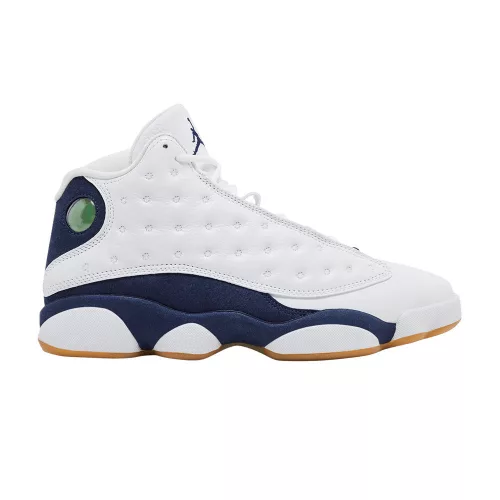 Jordan 13 Retro Midnight Navy férfi magas szárú kosárlabdacipő fehér sötétkék világosbarna