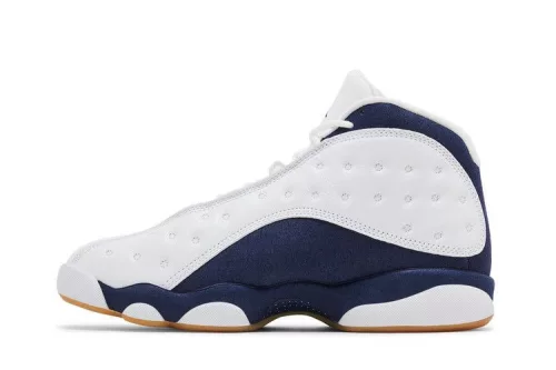 Jordan 13 Retro Midnight Navy férfi magas szárú kosárlabdacipő fehér sötétkék világosbarna