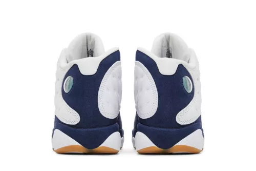 Jordan 13 Retro Midnight Navy férfi magas szárú kosárlabdacipő fehér sötétkék világosbarna