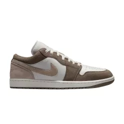 Jordan 1 Low Olive Grey Enigma Stone alacsony szárú sneaker – termékfotó, oldalnézet