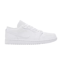 Jordan 1 Low Triple White alacsony szárú sneaker – termékfotó, oldalnézet