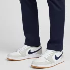 Jordan 1 Low Midnight Navy Neutral Grey férfi alacsony szárú utcai sneaker fehér szürke barna sötétkék