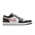 Jordan 1 Low Black Rust Pink alacsony szárú sneaker – termékfotó, oldalnézet