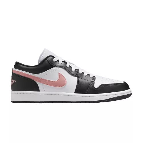 Jordan 1 Low Black Rust Pink alacsony szárú sneaker – termékfotó, oldalnézet