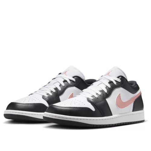 Jordan 1 Low Black Rust Pink alacsony szárú sneaker – termékfotó, oldalnézet
