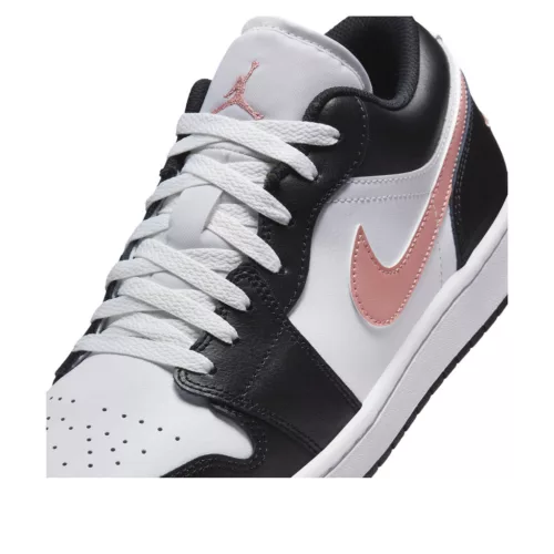 Jordan 1 Low Black Rust Pink alacsony szárú sneaker – termékfotó, oldalnézet