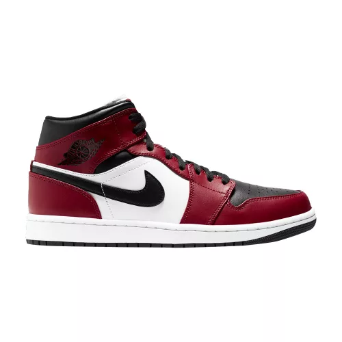 Jordan 1 Mid Chicago Toe közepes szárú sneaker – termékfotó, oldalnézet