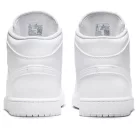 Jordan 1 Mid Triple White közepes szárú sneaker – termékfotó, oldalnézet