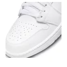 Jordan 1 Mid Triple White közepes szárú sneaker – termékfotó, oldalnézet