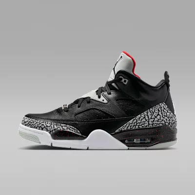 Air Jordan Son of Mars Low 'Black Cement' férfi alacsony szárú kosárlabdacipő fekete