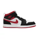 Jordan 1 Mid Gym Red Black White (PS) közepes szárú sneaker – termékfotó, oldalnézet